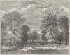 HANTS. New Forest. Southampton Road 1898 old antique vintage print picture