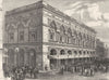 LANCS. Manchester. Free Trade Hall 1898 old antique vintage print picture