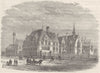LANCS. Manchester. Owens College 1898 old antique vintage print picture