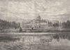 YORKS. Castle Howard. South front 1898 old antique vintage print picture