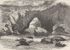 CORNWALL. Lizard District. Frying-pan 1898 old antique vintage print picture
