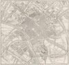 YORKS. York, sketch map 1898 old antique vintage plan chart