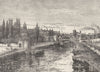 YORKS. York. Ouse 1898 old antique vintage print picture