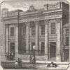 YORKS. Sheffield. Entry to Cutlers Hall 1898 old antique vintage print picture