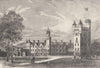 SCOTLAND. Balmoral Castle 1898 old antique vintage print picture