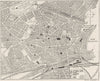 NOTTS. Nottingham, sketch map 1898 old antique vintage plan chart