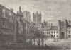 SOMT. Market, Wells 1898 old antique vintage print picture