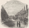 SOMT. Wells & Mendips. Vicar's Close 1898 old antique vintage print picture
