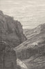 SOMT. High rocks at Cheddar 1898 old antique vintage print picture