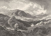 WALES. Valley of Conway. Lledr 1898 old antique vintage print picture