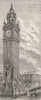 IRELAND. Belfast. Albert Memorial 1898 old antique vintage print picture