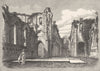 YORKS. Fountains Abbey 1898 old antique vintage print picture