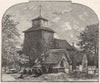 SURREY. Dorking. Wotton Church 1898 old antique vintage print picture