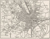 YORKS. Bradford, sketch map 1898 old antique vintage plan chart