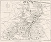 LONDON. Harrow-on-Hill, sketch map 1898 old antique vintage plan chart