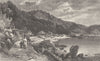 DEVON. Babbicombe Bay 1898 old antique vintage print picture
