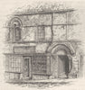 LINCS. Lincoln. Jew's House 1898 old antique vintage print picture