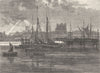 KENT. Rochester, Medway 1898 old antique vintage print picture