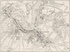 KENT. Rochester & Chatham, sketch map 1898 old antique vintage plan chart