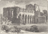 SHROPS. Buildwas Abbey 1898 old antique vintage print picture