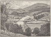 SHROPS. Severn, from Benthall Edge 1898 old antique vintage print picture
