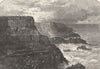 IRELAND. Antrim. Pleaskin Head 1898 old antique vintage print picture