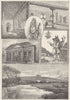 WINCHESTER. Wykeham; Trusty Servant; St Catharine's 1898 old antique print
