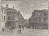 WALES. High Street, Newport 1898 old antique vintage print picture