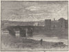 WALES. Newport bridge & Castle 1898 old antique vintage print picture