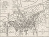 SUFFOLK. Bury St Edmunds, sketch map 1898 old antique vintage plan chart