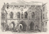 HANTS. Southampton. Bar Gate, south Side 1898 old antique print picture