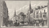 HANTS. Southampton. High Street 1898 old antique vintage print picture