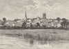 DORSET. Dorchester 1898 old antique vintage print picture