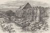 DORSET. Dorchester. Ruins, Barn, Abbotsbury Abbey 1898 old antique print