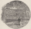 DORSET. Dorchester. Roman wall at 1898 old antique vintage print picture