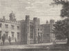 WARCS. Rugby. School close 1898 old antique vintage print picture