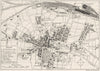 WARCS. Rugby, sketch map 1898 old antique vintage plan chart