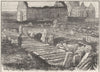 IONA. Tombs Kings, St Oran's Chapel cathedral 1898 old antique print picture