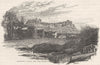 YORKS. Richmond Castle & bridge 1898 old antique vintage print picture