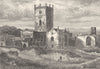 ST DAVID'S. cathedral & College, North-east 1898 old antique print picture