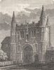 ESSEX. Colchester. Gate of St John's Abbey 1898 old antique print picture