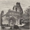 ESSEX. Colchester. St Botolph's Priory 1898 old antique vintage print picture