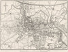 ESSEX. Colchester, sketch map 1898 old antique vintage plan chart