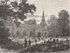 ESSEX. Colchester. Lexden Church 1898 old antique vintage print picture