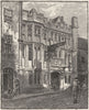SOMT. Glastonbury. George Inn 1898 old antique vintage print picture