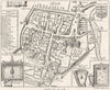 SOMT. Bath. old Map(permit Levis Son) 1898 antique vintage plan chart