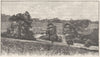 SOMT. Bath. Cavendish Crescent 1898 old antique vintage print picture