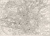 SOMT. Bath, sketch map 1898 old antique vintage plan chart