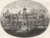 STAFFS. Ingestre Hall(building) 1898 old antique vintage print picture