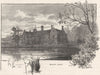 STAFFS. Burton Abbey 1898 old antique vintage print picture